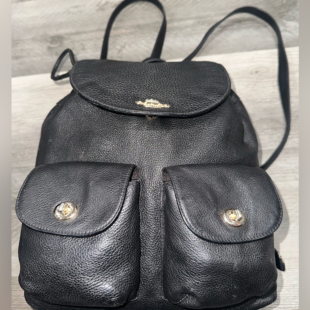 Coach Pebbled Billy Backpack
Large Capacity Leather Men Women
Used Authentic - Picture 3 of 14